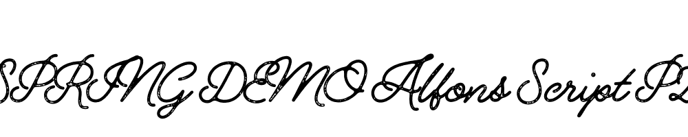  DEMO Alfons Script P2 Regular