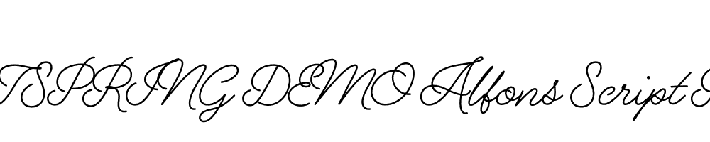  DEMO Alfons Script Regular