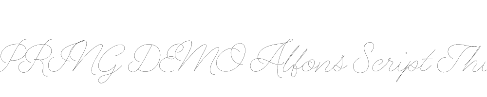  DEMO Alfons Script Thin Regular