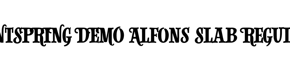  DEMO Alfons Slab Regular