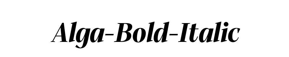 Alga-Bold-Italic