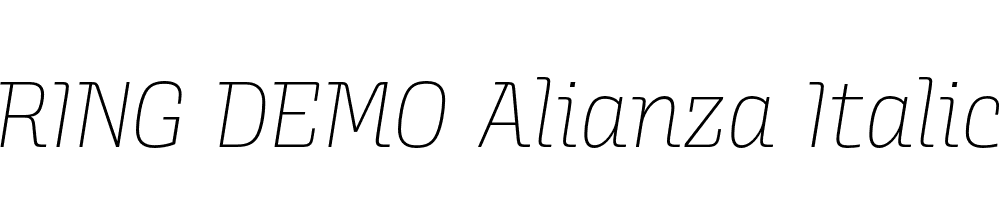  DEMO Alianza Italic 100 100