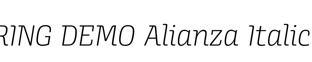  DEMO Alianza Italic 200 200