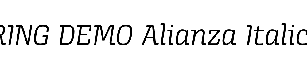  DEMO Alianza Italic 300 300