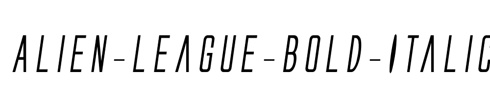 Alien-League-Bold-Italic