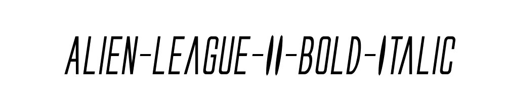 Alien-League-II-Bold-Italic