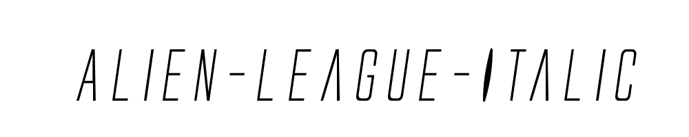 Alien-League-Italic