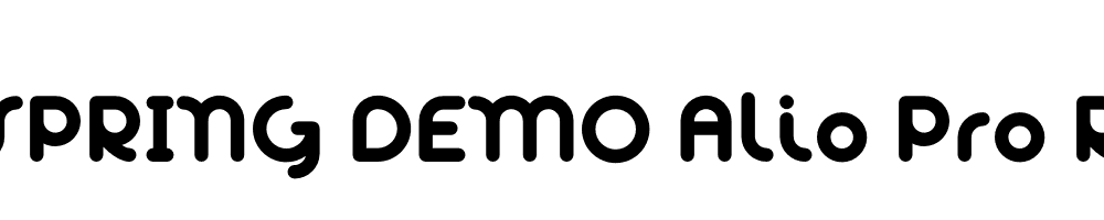  DEMO Alio Pro Regular