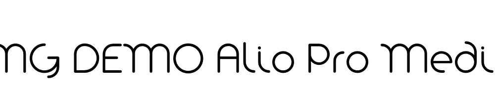  DEMO Alio Pro Medium Regular