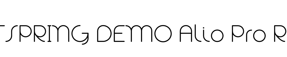  DEMO Alio Pro Regular