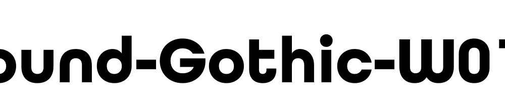 All Round Gothic W01 Bold