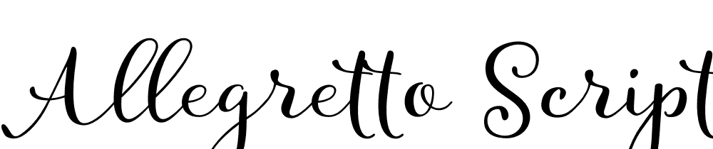 Allegretto Script