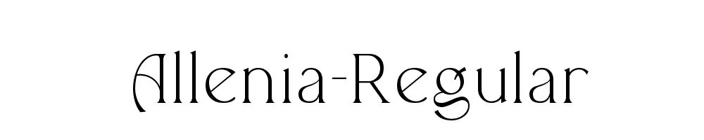 Allenia-Regular