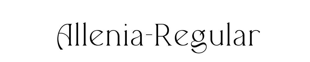 Allenia-Regular