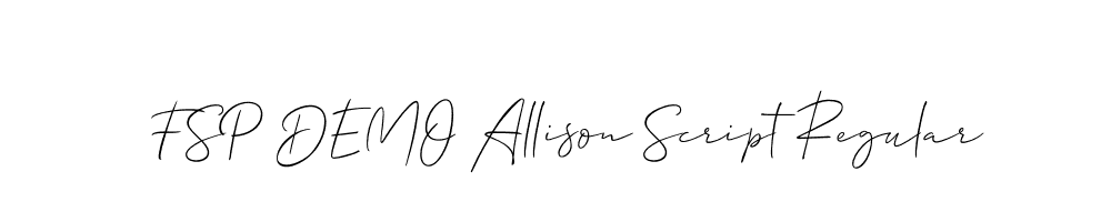 FSP DEMO Allison Script Regular