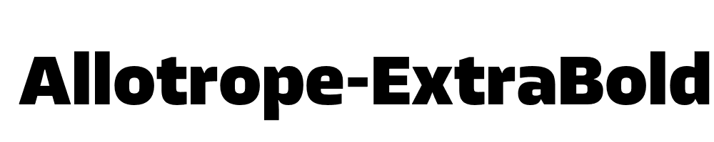 Allotrope-ExtraBold