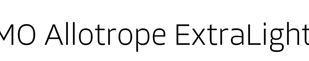 FSP DEMO Allotrope ExtraLight Regular