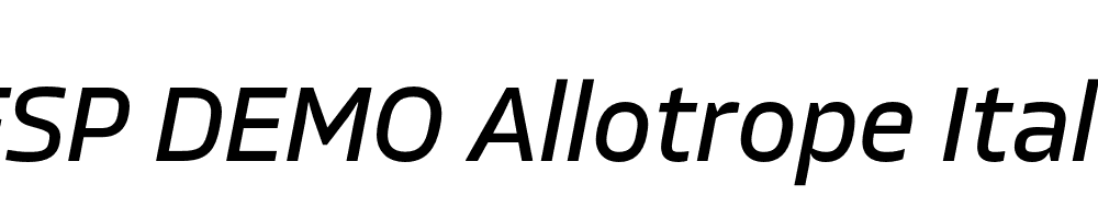 FSP DEMO Allotrope Italic