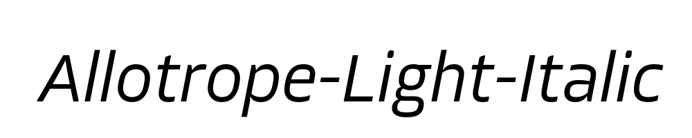 Allotrope-Light-Italic