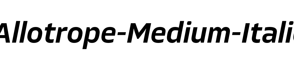 Allotrope-Medium-Italic