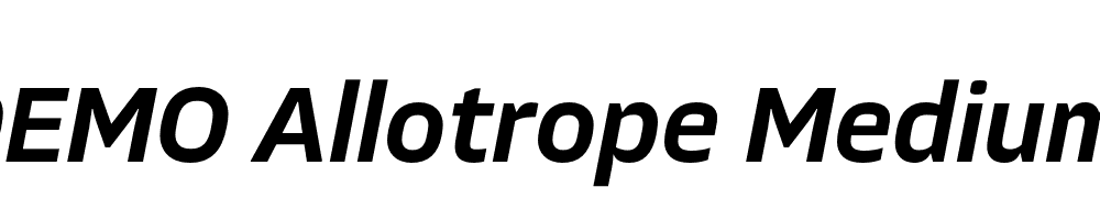 FSP DEMO Allotrope Medium Italic