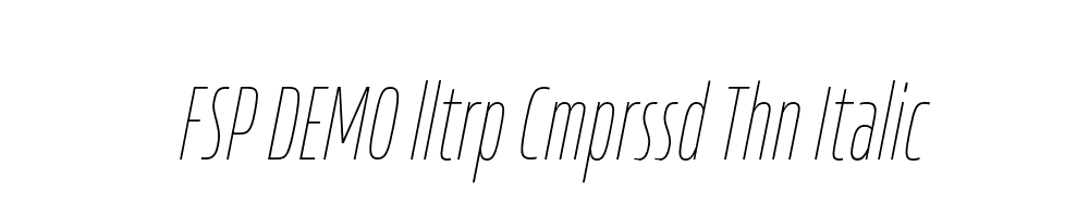 FSP DEMO lltrp Cmprssd Thn Italic