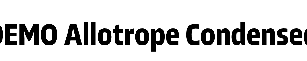 FSP DEMO Allotrope Condensed Bold