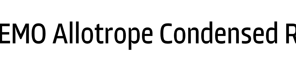 FSP DEMO Allotrope Condensed Regular