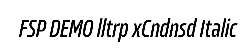 FSP DEMO lltrp xCndnsd Italic