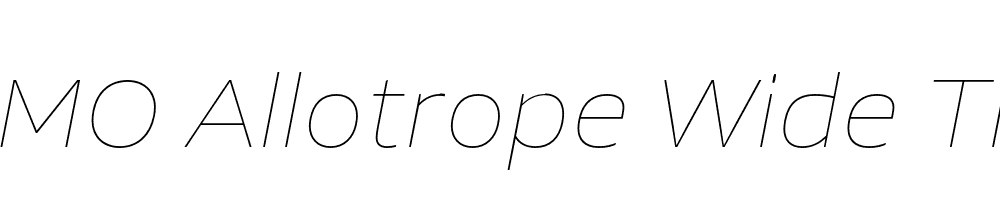 FSP DEMO Allotrope Wide Thin Italic