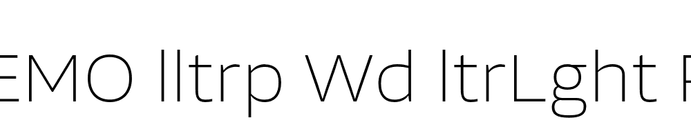 FSP DEMO lltrp Wd ltrLght Regular