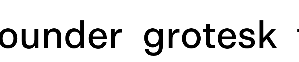 Allrounder Grotesk Test