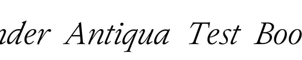 Allrounder-Antiqua-Test-Book-Italic