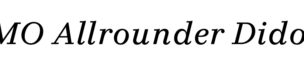 FSP DEMO Allrounder Didone Italic