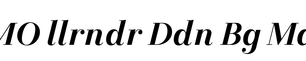 FSP DEMO llrndr Ddn Bg Mdm Italic