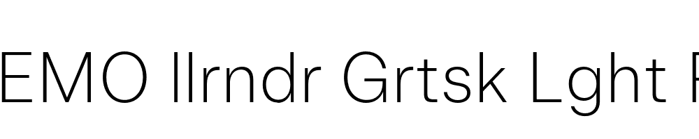 FSP DEMO llrndr Grtsk Lght Regular