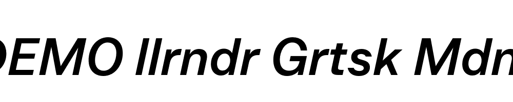 FSP DEMO llrndr Grtsk Mdm Italic