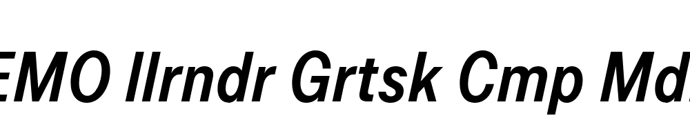 FSP DEMO llrndr Grtsk Cmp Mdm Italic