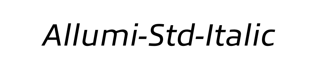 Allumi-Std-Italic