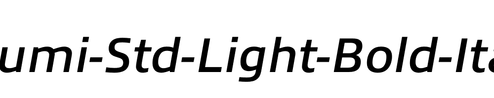 Allumi-Std-Light-Bold-Italic