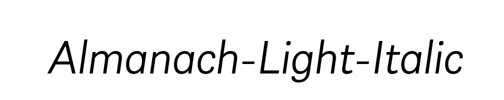 Almanach-Light-Italic