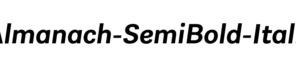 Almanach-SemiBold-Italic