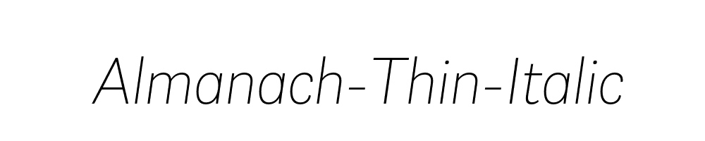 Almanach-Thin-Italic