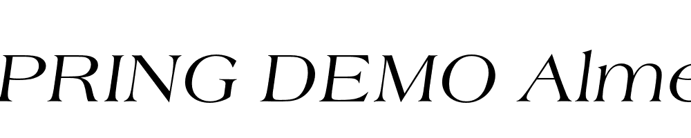  DEMO Almeria Italic