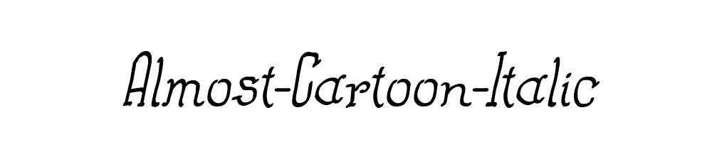 Almost-Cartoon-Italic