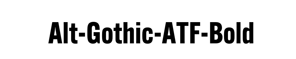 Alt-Gothic-ATF-Bold