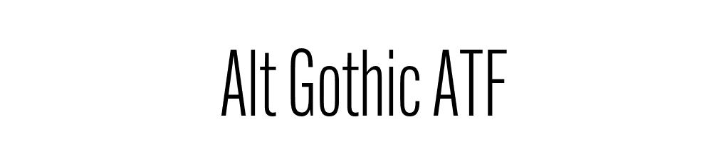 Alt Gothic Atf