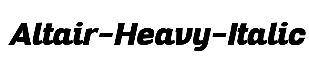 Altair-Heavy-Italic