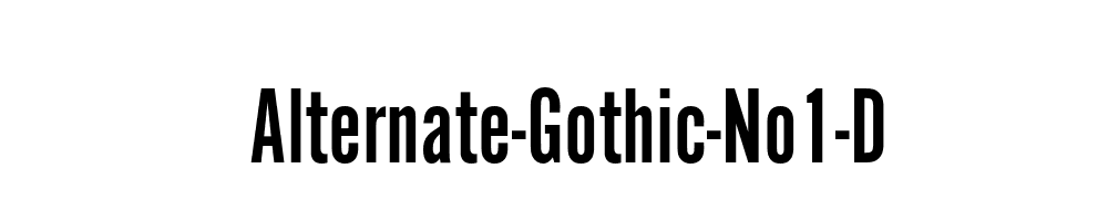 Alternate-Gothic-No1-D