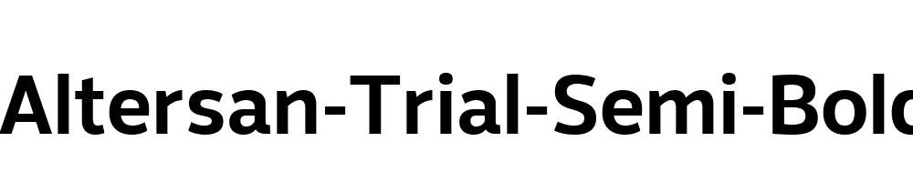 Altersan-Trial-Semi-Bold